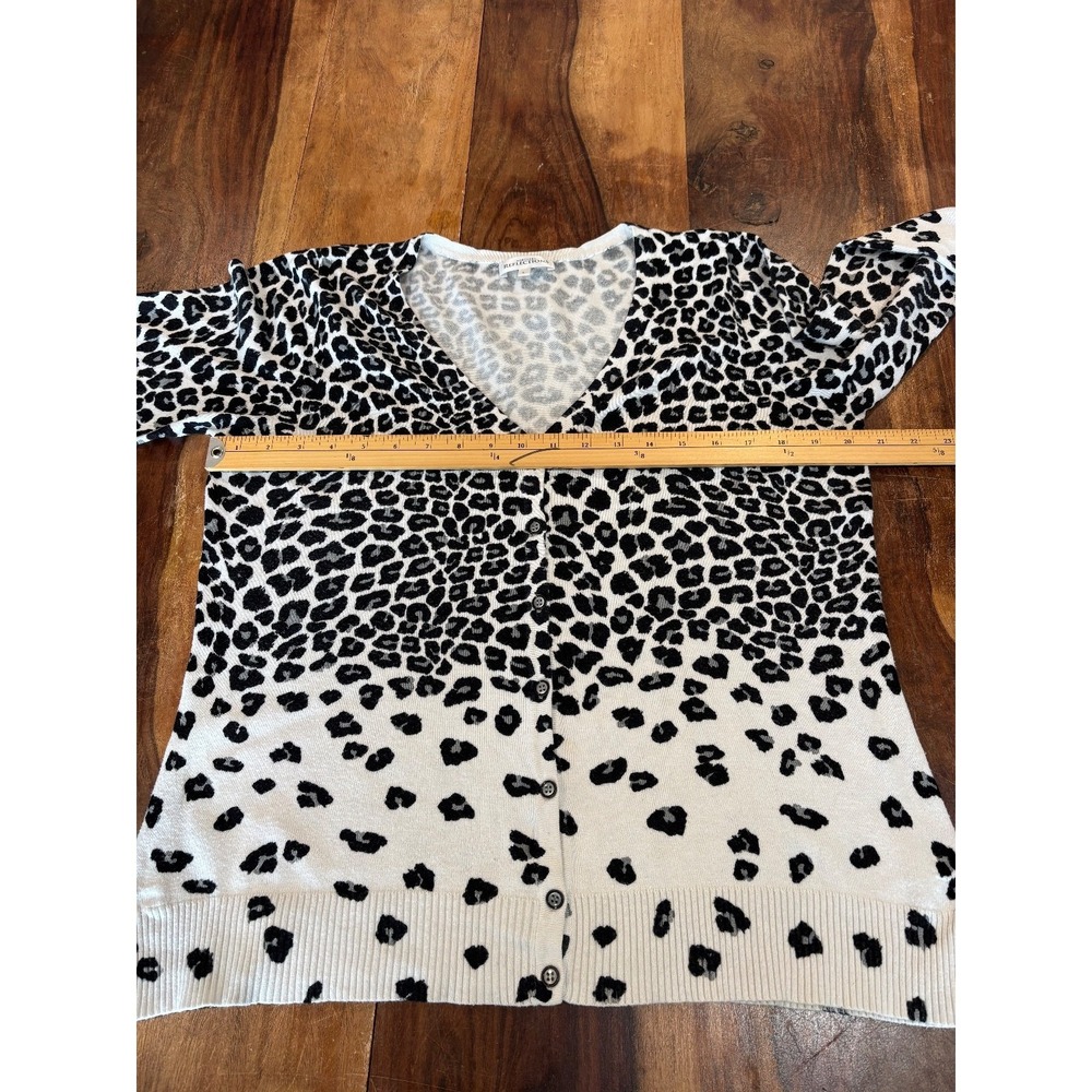 Northern Reflections gradient leopard animal print cardigan women's size large - Picture 4 of 5